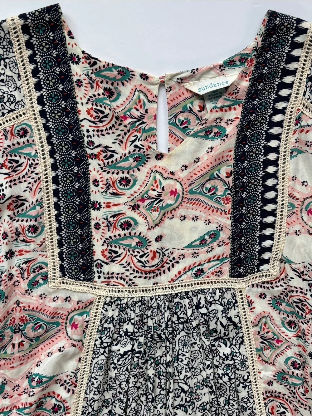 Sundance Dress Everyday Dream Paisley Printed Boho XS-S Floral Flowy Summer